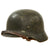 Original German WWII Army Heer M35 Former Double Decal Camouflage Helmet with 1937 Dated 55cm Liner & Chinstrap - SE62