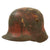 Original Imperial German Splotch Camouflage-Painted M16 Stahlhelm Helmet with Send-Home Address by U.S. Soldier - Full Liner & Chinstrap - Marked Q66