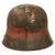 Original Imperial German Splotch Camouflage-Painted M16 Stahlhelm Helmet with Send-Home Address by U.S. Soldier - Full Liner & Chinstrap - Marked Q66