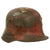 Original Imperial German Splotch Camouflage-Painted M16 Stahlhelm Helmet with Send-Home Address by U.S. Soldier - Full Liner & Chinstrap - Marked Q66