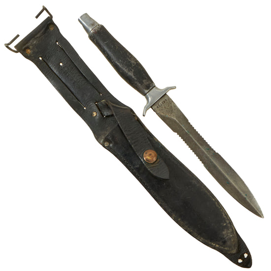 Original U.S. Cold War Era Gerber MkII “Narrow Wasp” Fighting Survival Knife with Scabbard - Serial 051728 Made in 1977