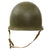 Original U.S. WWII Officer’s Complete 1944 M1 McCord Welded Front Seam Swivel Bale Helmet with CAPAC Liner & Painted Captain’s Bars