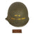 Original U.S. WWII Named Navy Navigation Brigade McCord M1 Fixed Bale Front Seam Helmet with Rare Hawley Paper Liner - Named to Survivor of USS Astoria Sinking