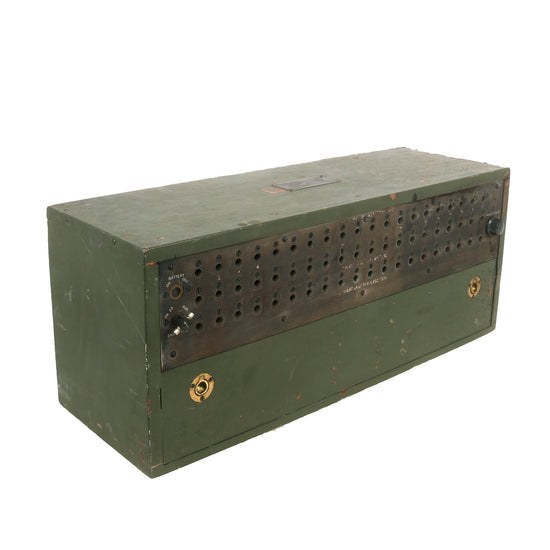 Original U.S. WWII Signal Corps BD-57-A Switchboard Morris Code Trainer by Cook Electric Company - Dated 1942