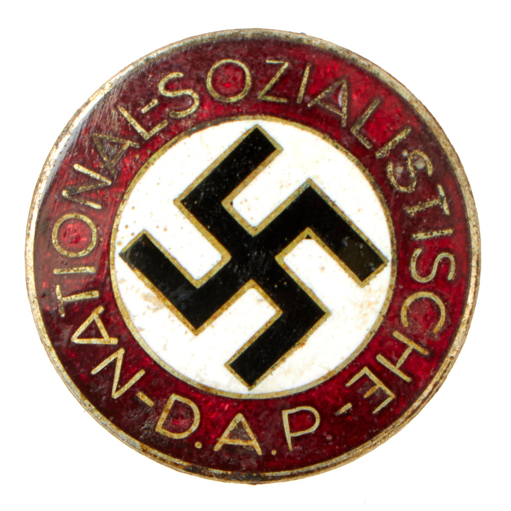 Original German NSDAP Party Enamel Membership Badge Pin by Kerbach & Israel - RZM M1/42 Original Items