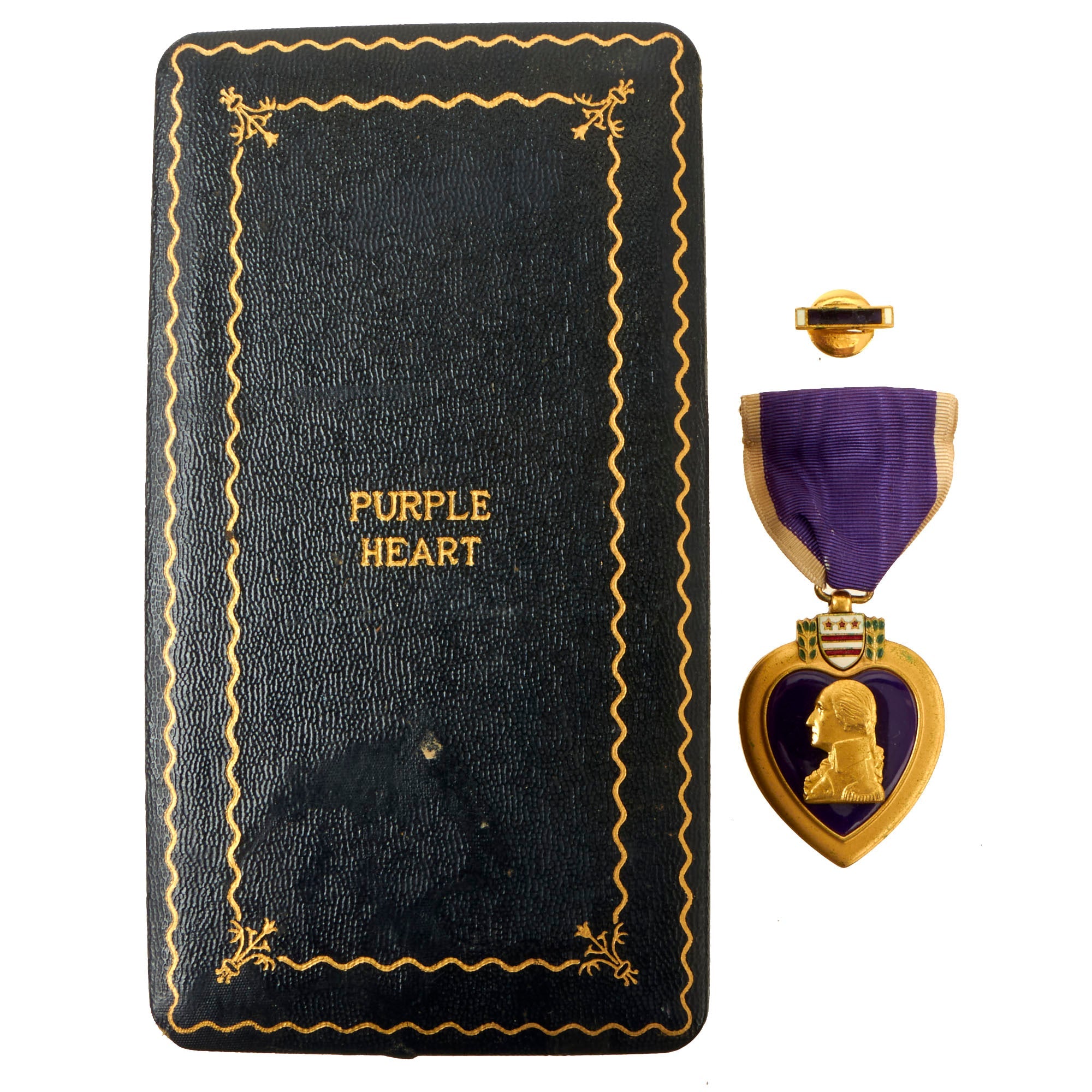 WWII Purple Heart Medal US online Military Engraved Name Original Box