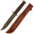 Original U.S. WWII US NAVY PAL RH-37 Fighting Knife with USN Marked “Fold-Over” Leather Sheath