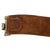 Original German WWII EM/NCO Luftwaffe 9th Flak Regiment Marked Leather Belt with Pebbled Aluminum Buckle Original Items