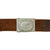 Original German WWII EM/NCO Luftwaffe 9th Flak Regiment Marked Leather Belt with Pebbled Aluminum Buckle Original Items