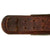 Original German WWII EM/NCO Luftwaffe 9th Flak Regiment Marked Leather Belt with Pebbled Aluminum Buckle Original Items