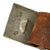 Original German WWII EM/NCO Luftwaffe 9th Flak Regiment Marked Leather Belt with Pebbled Aluminum Buckle Original Items