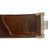 Original German WWII EM/NCO Luftwaffe 9th Flak Regiment Marked Leather Belt with Pebbled Aluminum Buckle Original Items