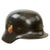 Original German WWII Luftwaffe M35 Double Decal Steel Helmet with 56cm Liner & Chinstrap - marked Q66 Original Items