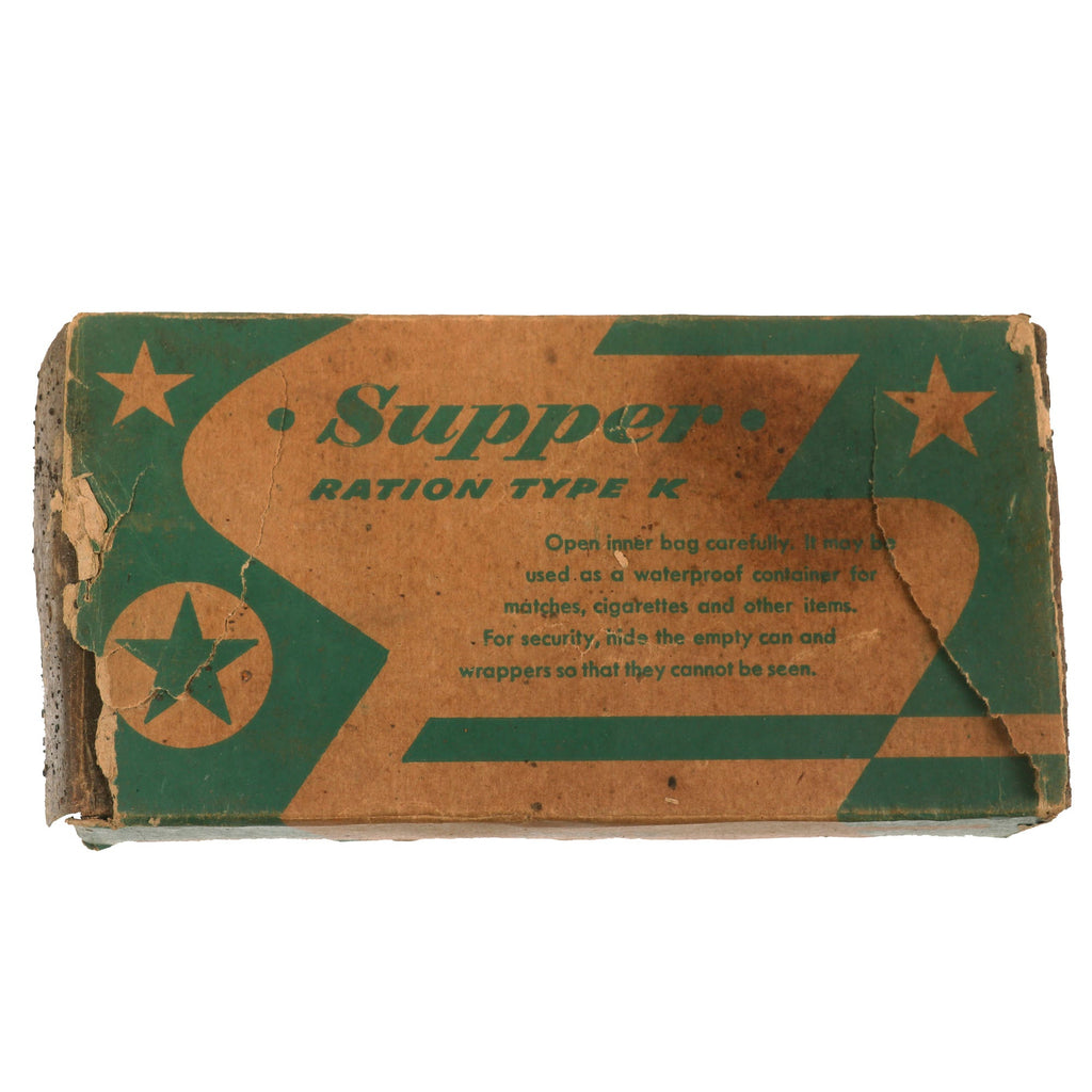 Original U.S. WWII K-Ration "Morale Series" Supper Meal Unit by H. J. Heinz Co. Original Items