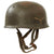 Original German WWII Early Single Decal M-38 Luftwaffe Fallschirmjäger Paratrooper Helmet with Complete 59cm Liner and Chinstraps - ET71 Original Items