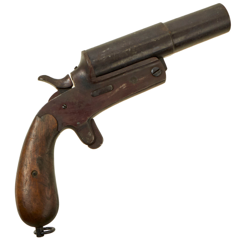 Original German WWI Short Barrel Druckknopf Flare Pistol - Imperial Proof Marks Original Items