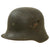 Original Austrian WWI Era Rural Gendarmerie M17 Steel Helmet with Police Flaming Bomb Device - Full Liner & Chinstrap Original Items