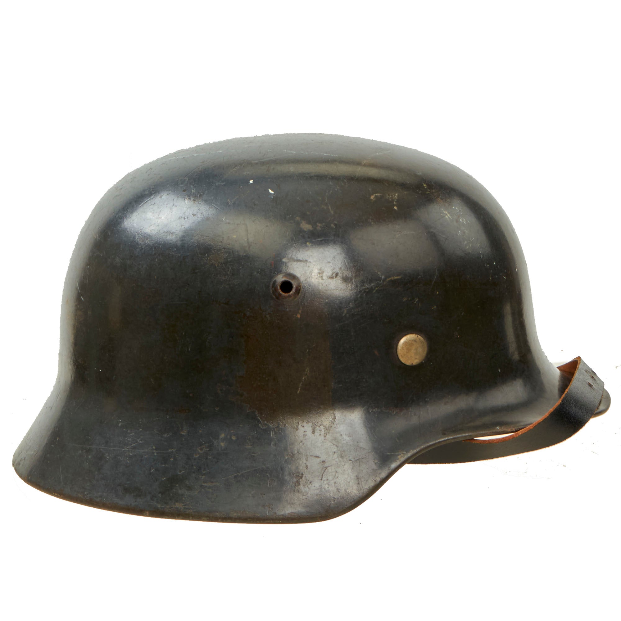 Original German WWII Luftwaffe M35 Former Double Decal Helmet with 