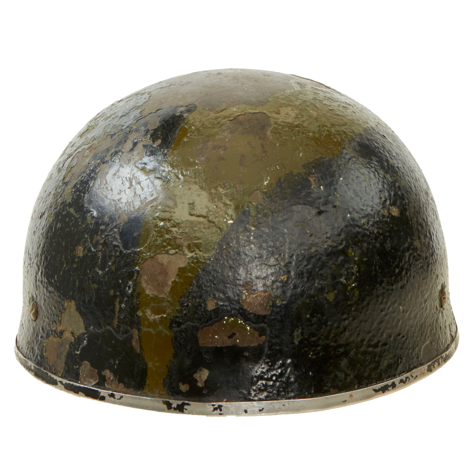 Original British WWII Camouflage Painted HSAT MKII Paratrooper Helmet ...