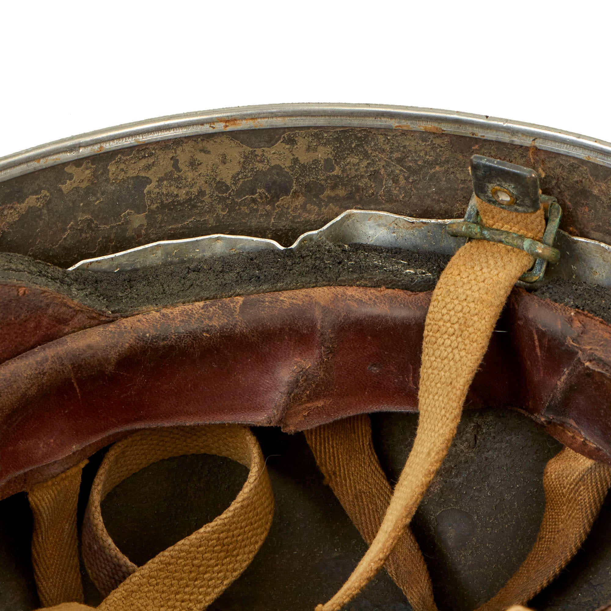 Original British WWII Camouflage Painted HSAT MKII Paratrooper Helmet ...