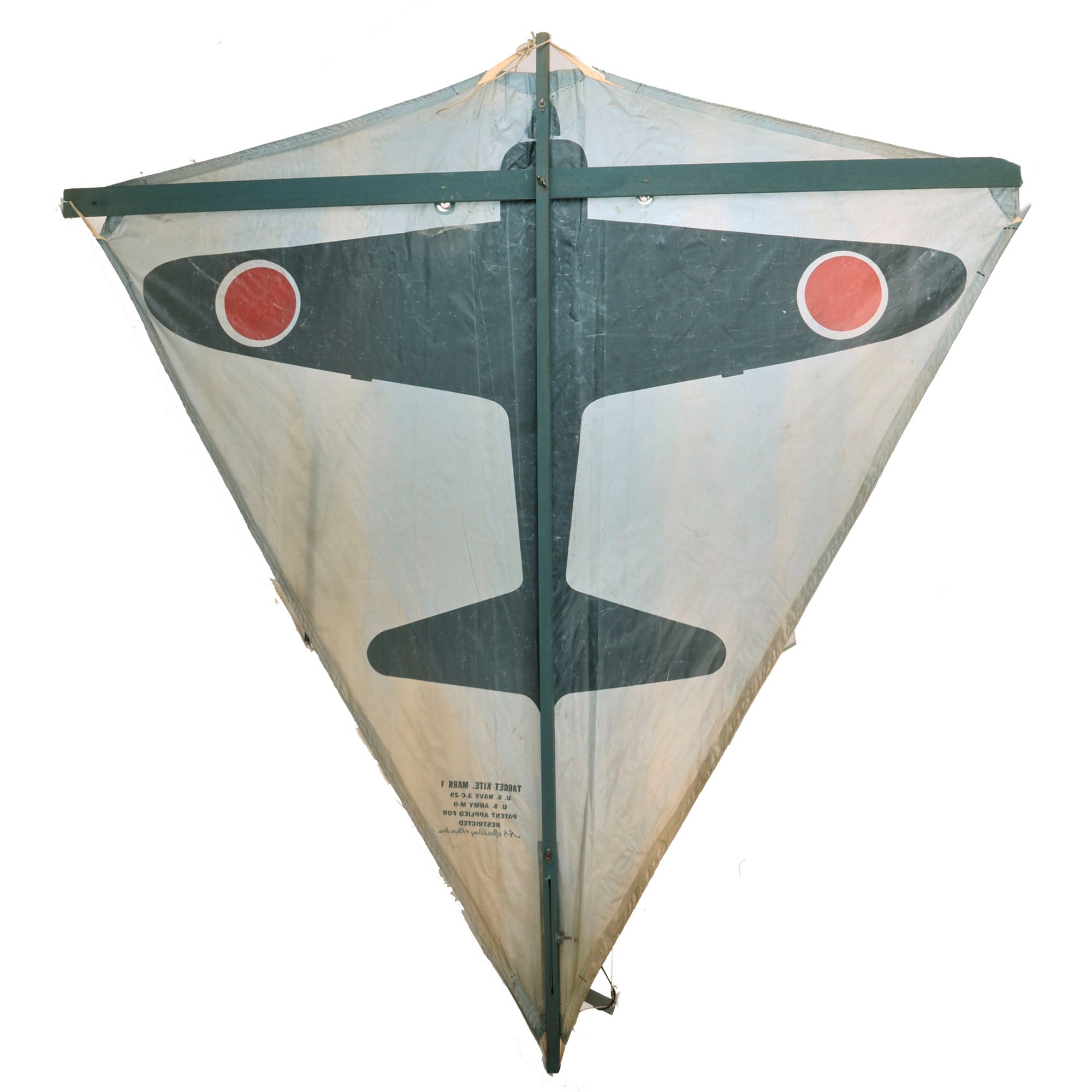 Original WWII U.S. Navy Japanese Zero Target Kite Mark 1 by the