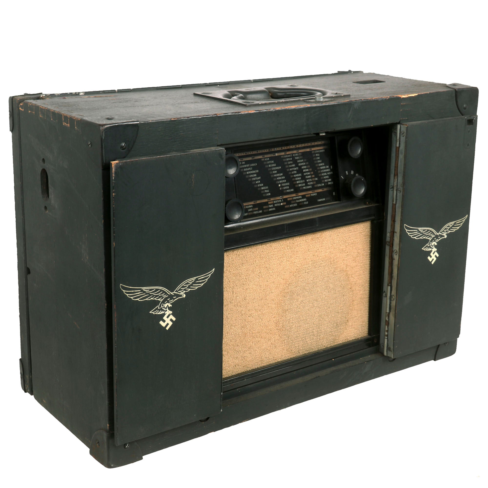 Original German WWII Luftwaffe Portable Model K32 GWB Radio by Siemens ...