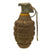 Original U.S. WWII Inert MkII Pineapple Grenade with Yellow Ring with M6A3 Fuze