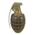 Original U.S. WWII Inert MkII Pineapple Grenade with Yellow Ring with M6A3 Fuze