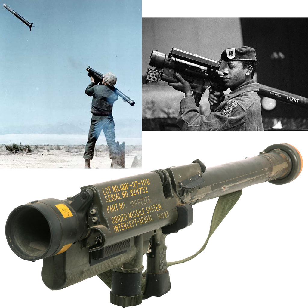 Original U.S. Vietnam War INERT M41A3 FIM-43 Redeye Man-Portable Surface-To-Air Missile Launcher with Sling - MANPADS