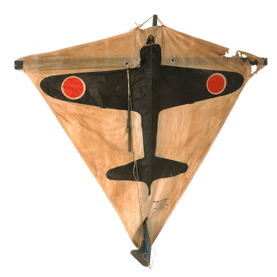 Original WWII U.S. Navy Japanese Zero Target Kite Mark 1 by the Spalding Brothers - With Frame Original Items