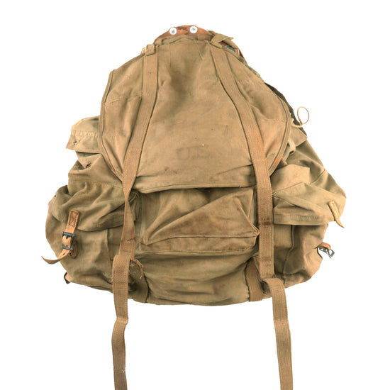 Original U.S. WWII Army M1942 Mountain Backpack - Rucksack with Frame by Lyon & Coulson - Dated 1942