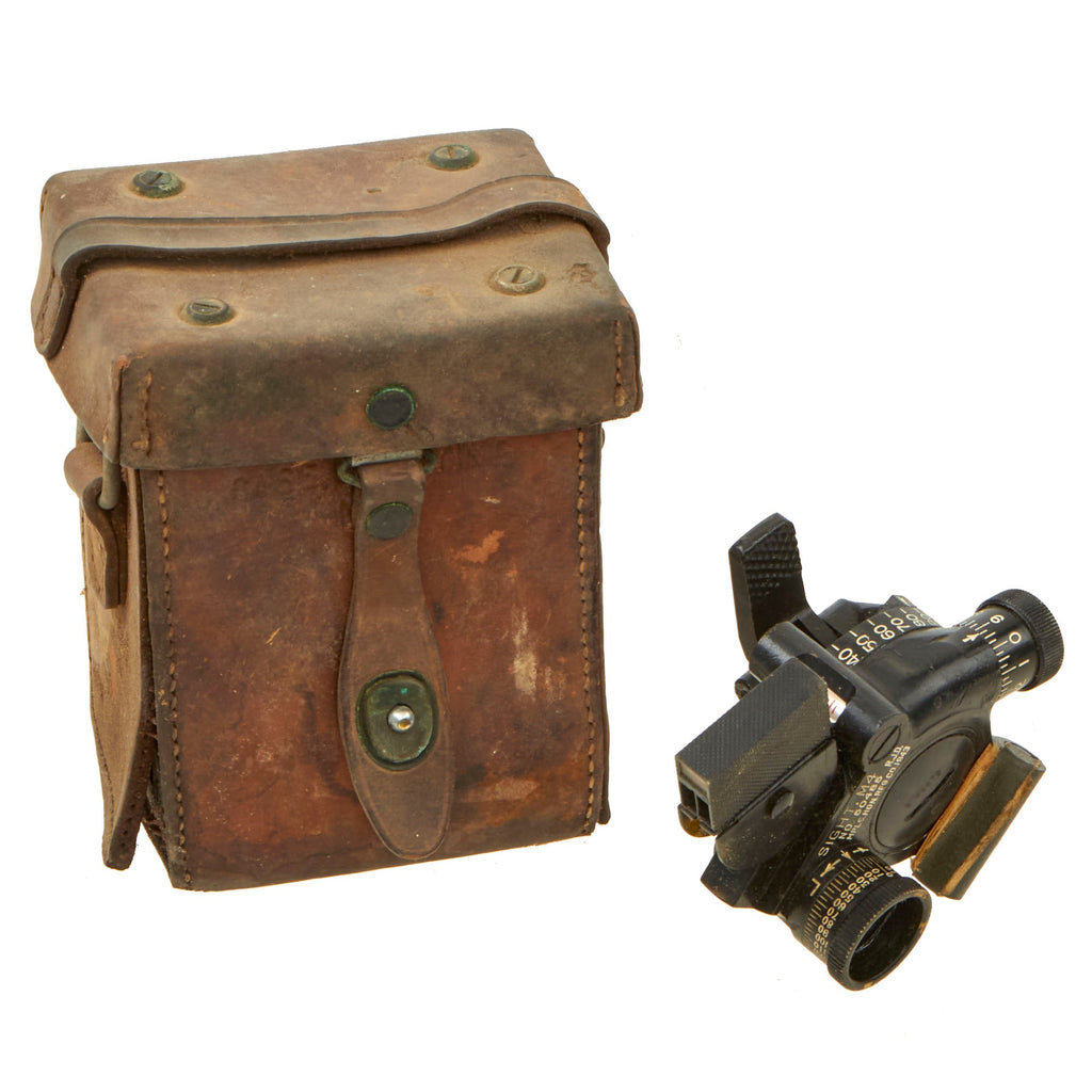 Original U.S. WWII Era M4 Collimator Sight With M14 Leather Carry Case –  International Military Antiques