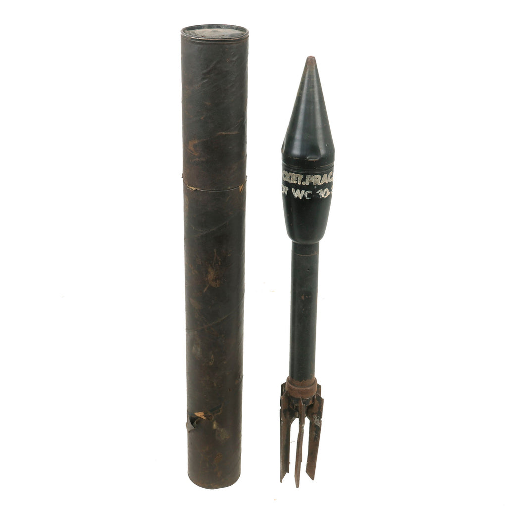 Original U.S. WWII M7A1 Anti-Tank Practice Rocket for the M1 and M1A1 2.36 Inch Bazooka Launcher - Inert Original Items