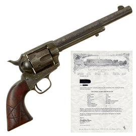 Original U.S. Colt Frontier Six Shooter .44-40 Revolver made in 1878 with 7 1/2" Barrel and Factory Letter - Serial 46445