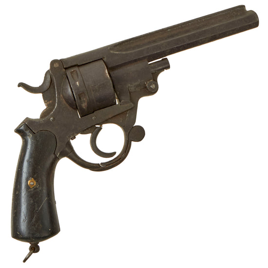 Original Belgian Tip Up Single Action Possibly Experimental Revolver Attributed to Charles-François Galand (1832 - 1900) of Liège and Paris - Circa 1870