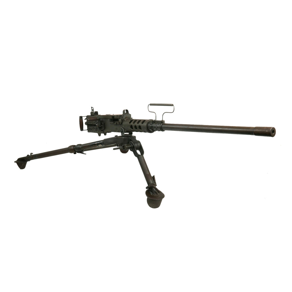 Original U.S. WWII M2HB Browning .50 Caliber “Ma Deuce” Display Machine Gun with USGI Pintle and M3 Tripod Original Items