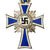 Original German WWII Silver 2nd Class Mother’s Cross for 6-7 Children with Ribbon in Original Packet