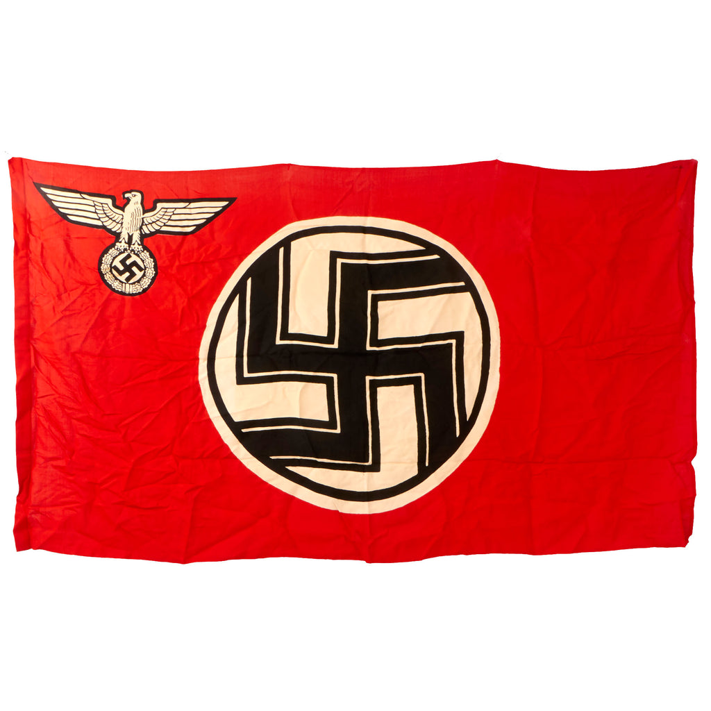 Original German WWII Unissued NSDAP State Service Flag - 37" x 65" - Reichsdienstflagge