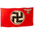 Original German WWII Unissued NSDAP State Service Flag - 37" x 65" - Reichsdienstflagge