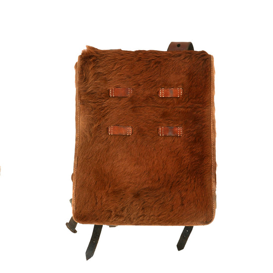 Original German Pre-WWII SA Marked Tornister 34 Cowhide Backpack with Shoulder Straps by Hans Deuter - Dated 1934 Original Items