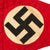 Original German WWII NSDAP National Socialist Vehicle Staff Pennant Flag and Pole with Finial and Detachable Base Original Items