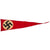 Original German WWII Long NSDAP Political National Pennant Flag - 24" x 92"