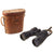 Original U.S. WWII M16 7x50 Binoculars with Coated Optics in M24 Leather Case with Shoulder Strap Original Items