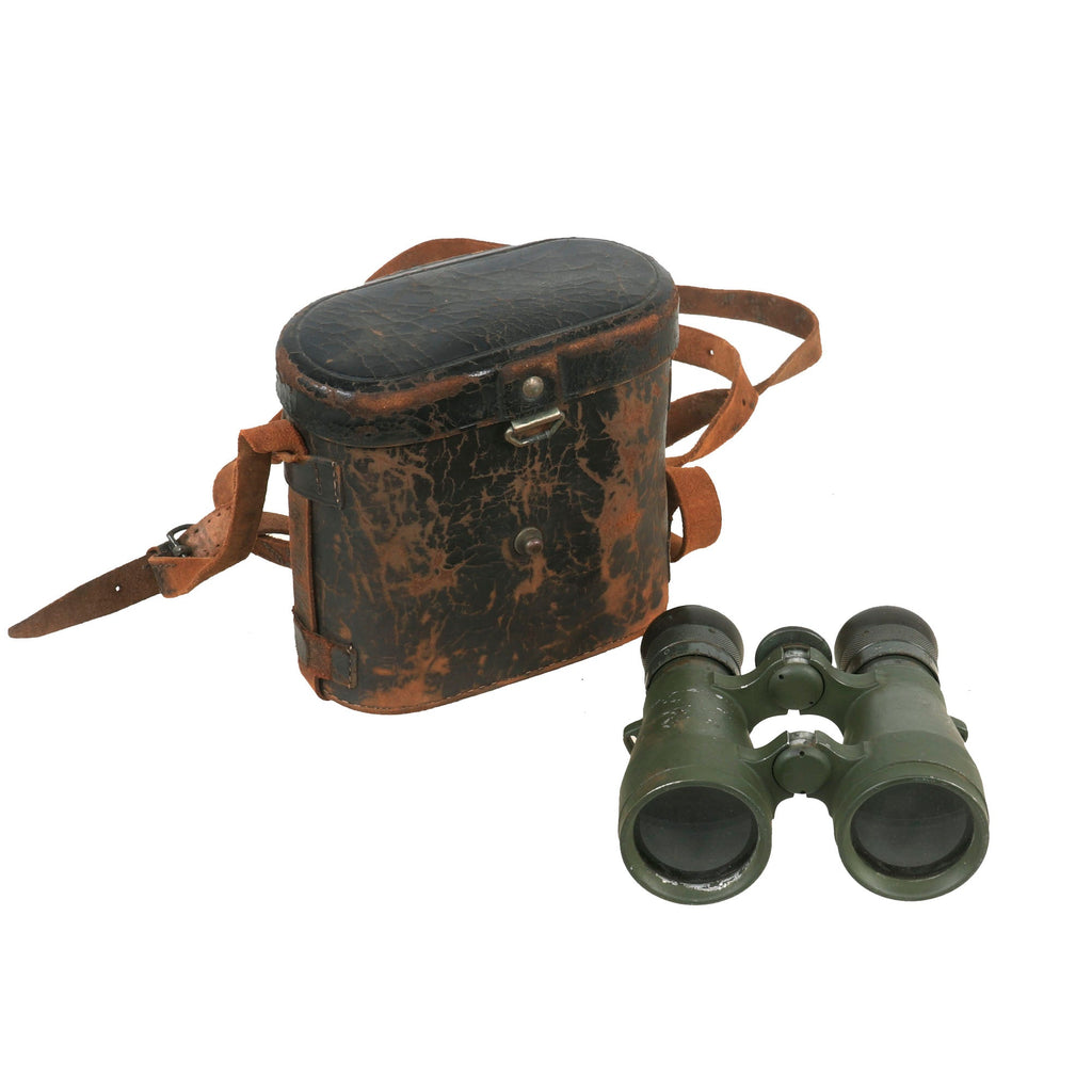 Original Imperial German WWI Fernglas 08 Binoculars by Spindler & Hoyer with Case Original Items