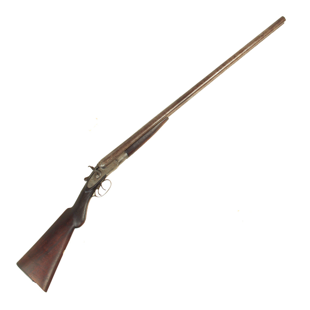 Original British 13 Gauge Double Barrel Hammer Shotgun by J. Manton & Co. of London Serial 8488 - circa 1870 Original Items