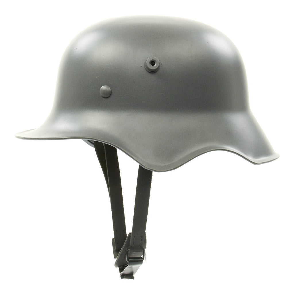 German WWI M18 Steel Ear Cut Out Helmet with Leather Liner ...