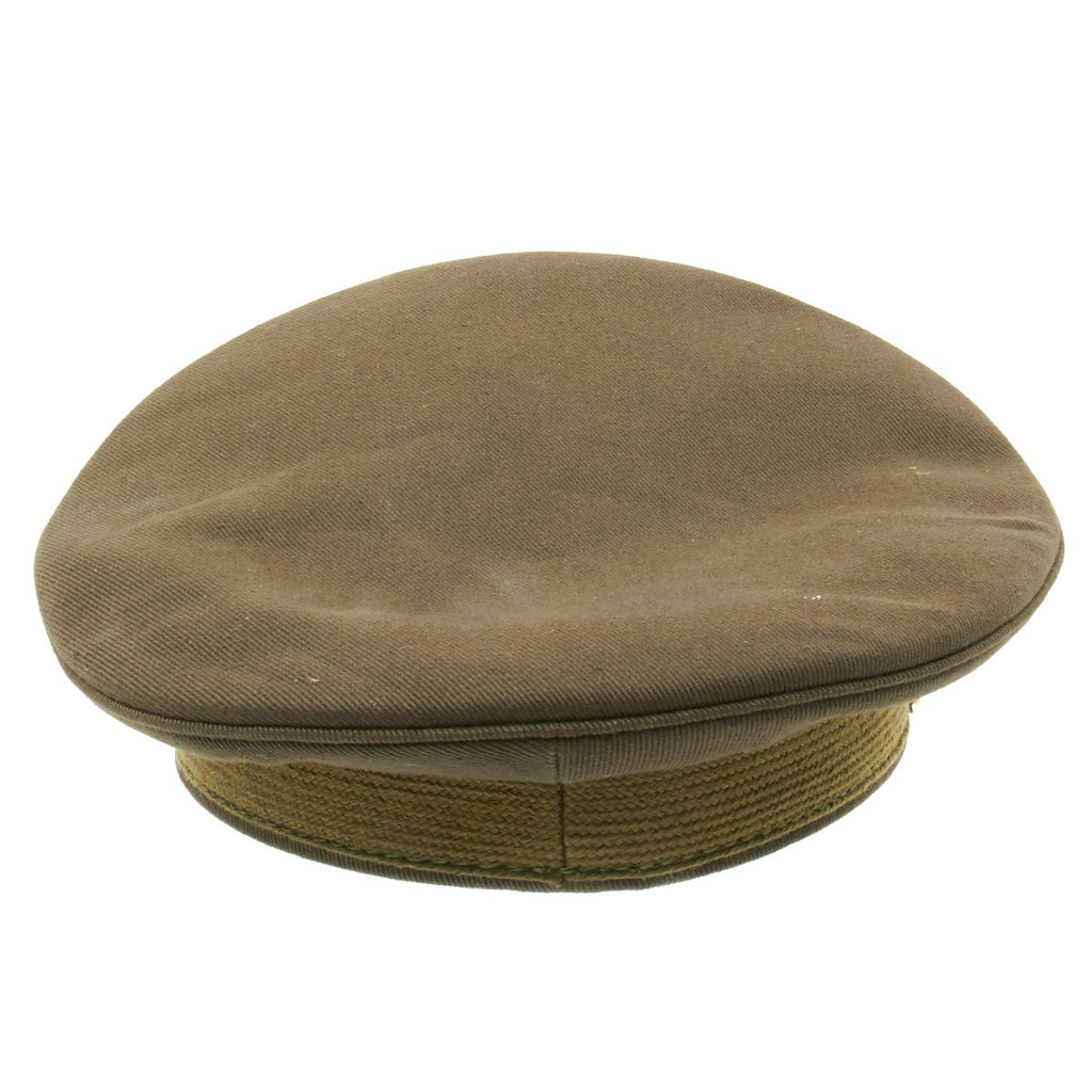 U.S. WWII Officer Visor Crusher Cap in Winter Issue OD Green ...