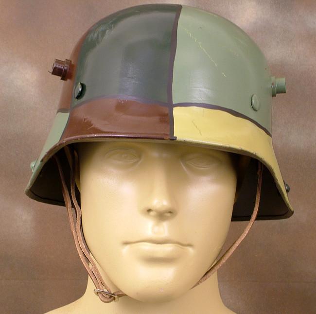 German Coal Scuttle Steel Helmet with Chin Strap: WWI New Made Items