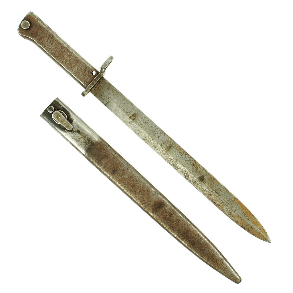 Original German WWI Steel Hilt Ersatz Bayonet with Scabbard - Carter Type EB35 Original Items