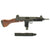 Original Israeli UZI Display Submachine Gun with Wood Stock Original Items